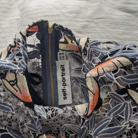 Self Portrait Patchwork Mini Dress - Picture 3 of 4